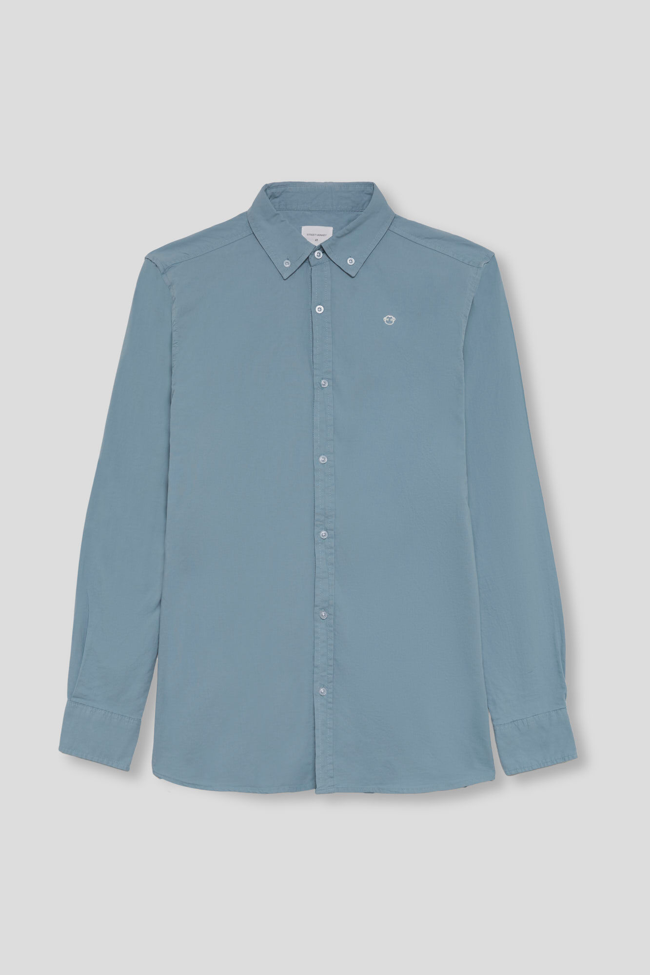 Street Monkey Camisa Oxford com log&oacute;tipo