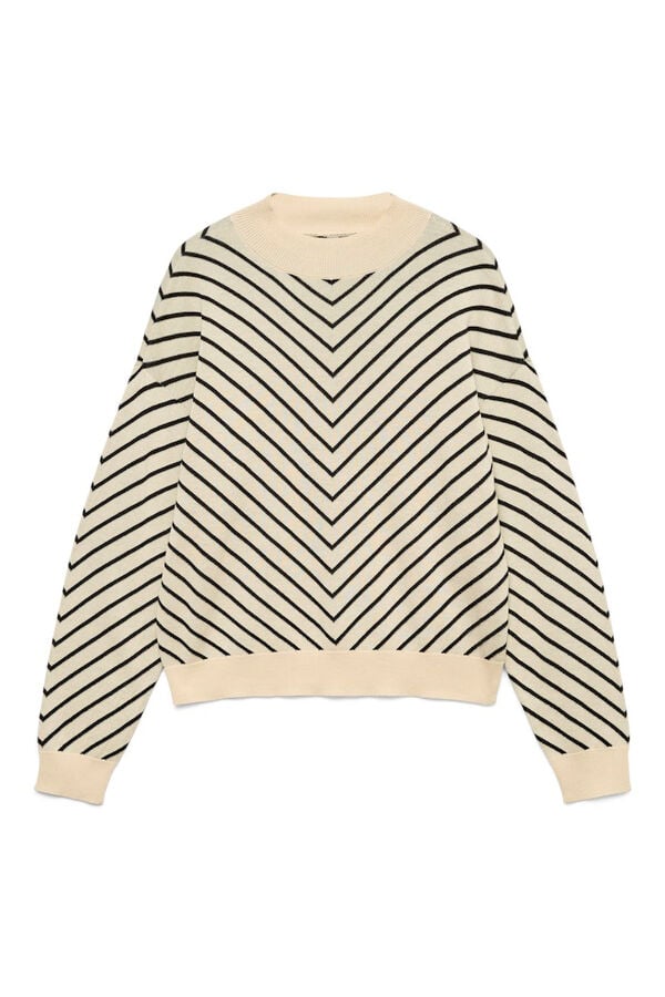 Vero Moda Camisola fino de manga comprida  Cinzento