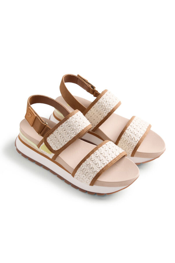 Gioseppo Sand&aacute;lias desportivas crochet Dodoma Tostado