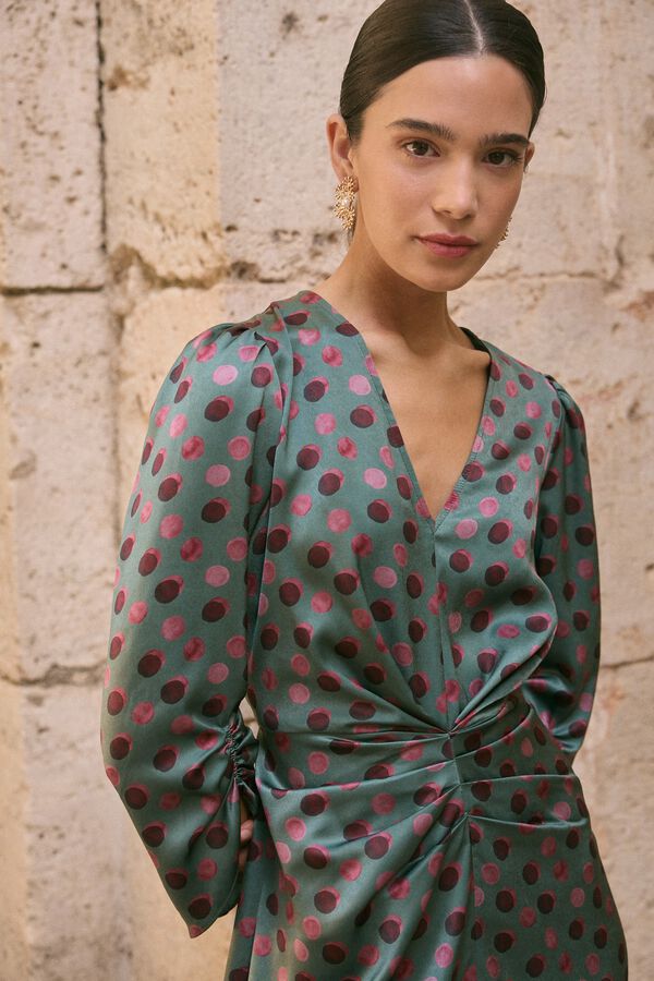 Pol&iacute;n Et Moi Trivias guest dress Green