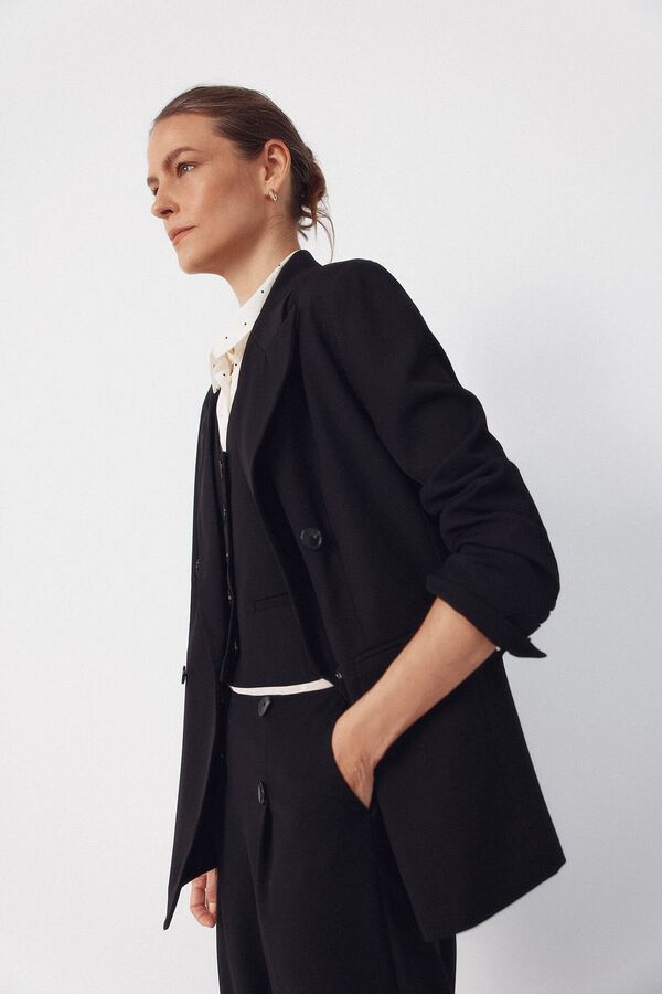 Cortefiel Black blazer Black