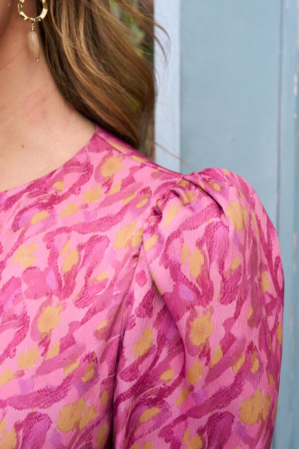 Pol&iacute;n Et Moi Vestido estampado Magda Granada