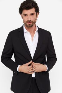 Cortefiel XXI series suit blazer Black