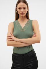 Vero Moda Top sem mangas com renda Verde