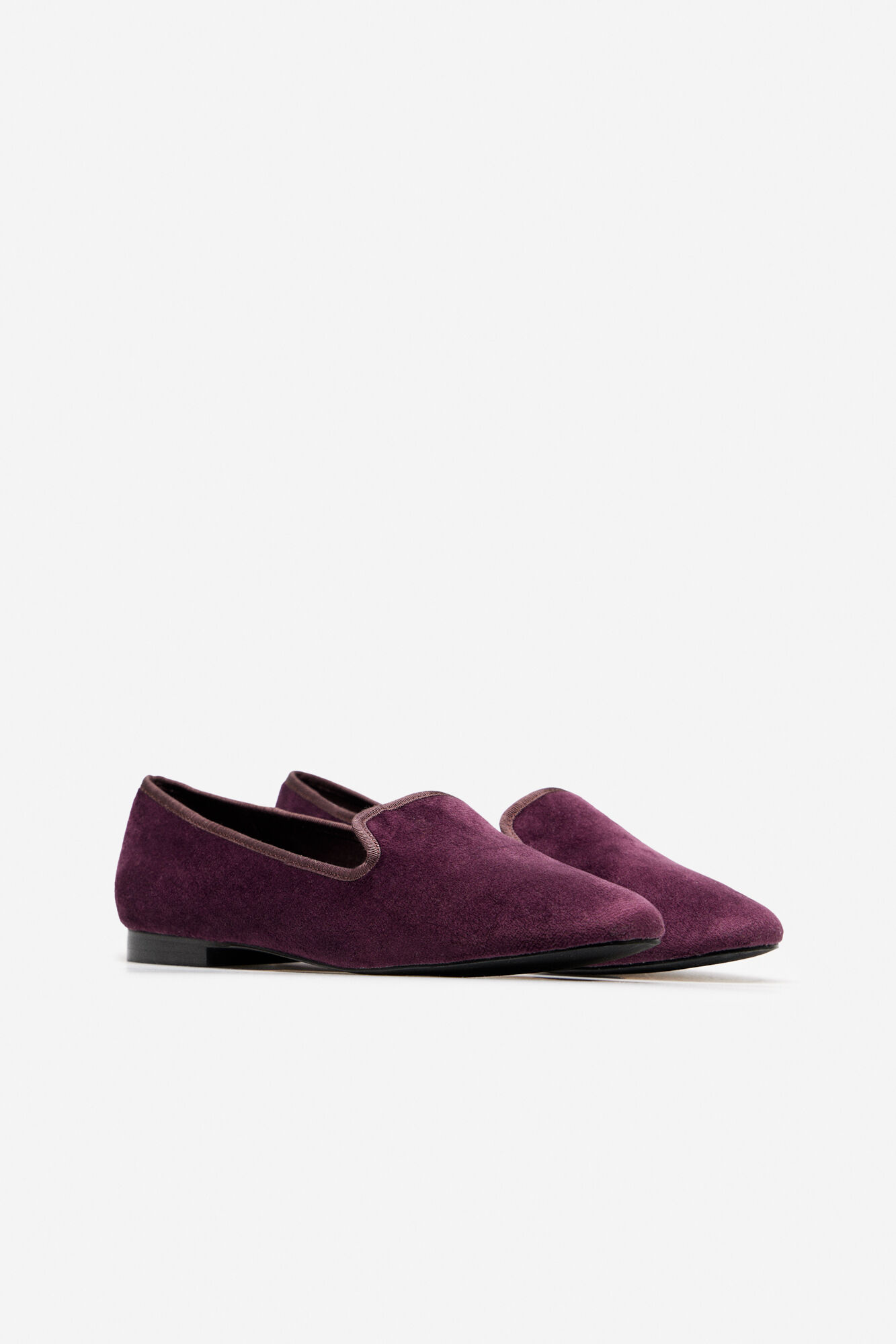 Slipper terciopelo Zapatos de mujer Cortefiel