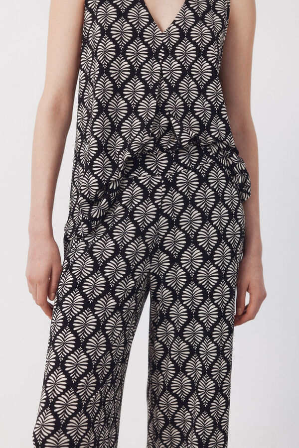 Cortefiel Jersey-knit trousers Multicolour