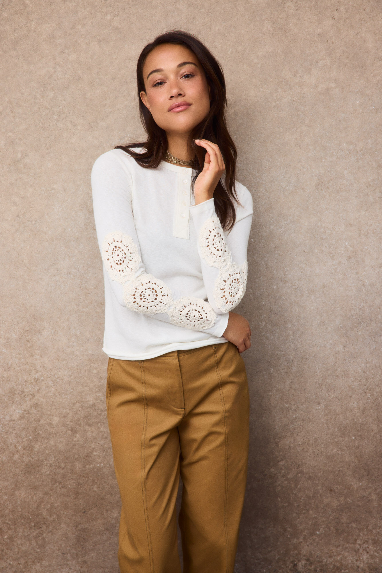 Slowlove Top parches crochet
