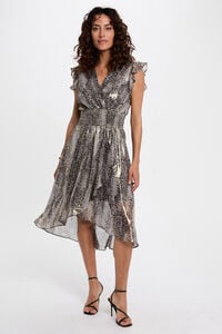 Morgan Vestido comprido cruzado