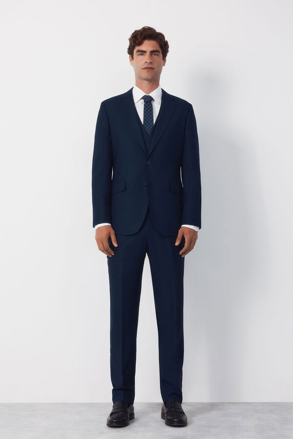 Cortefiel Americana traje estructura Serie XXI Azul marino