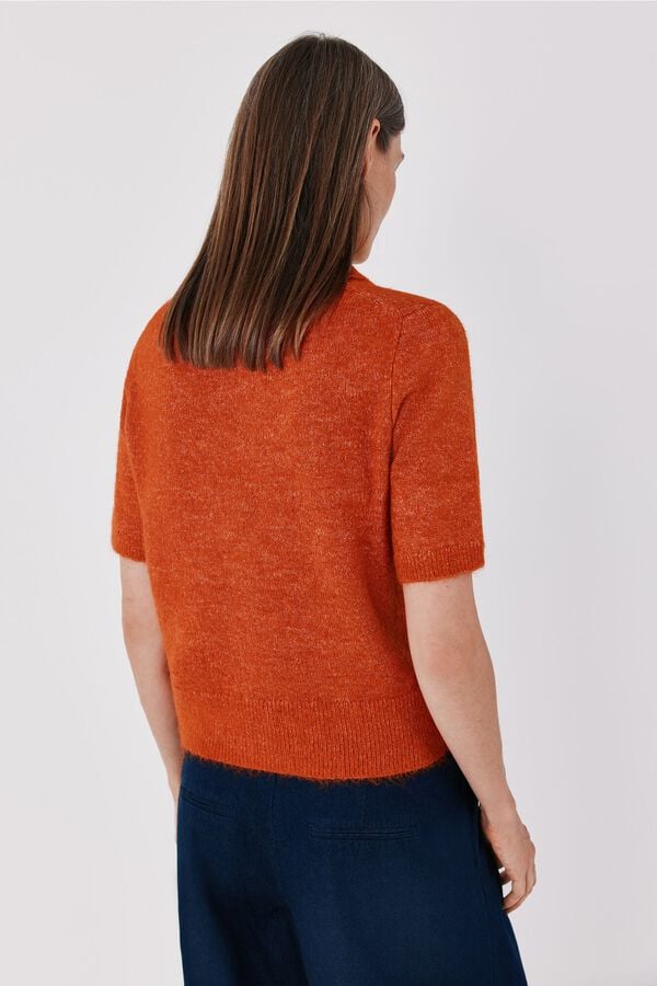 Cortefiel Polo neck jumper Orange
