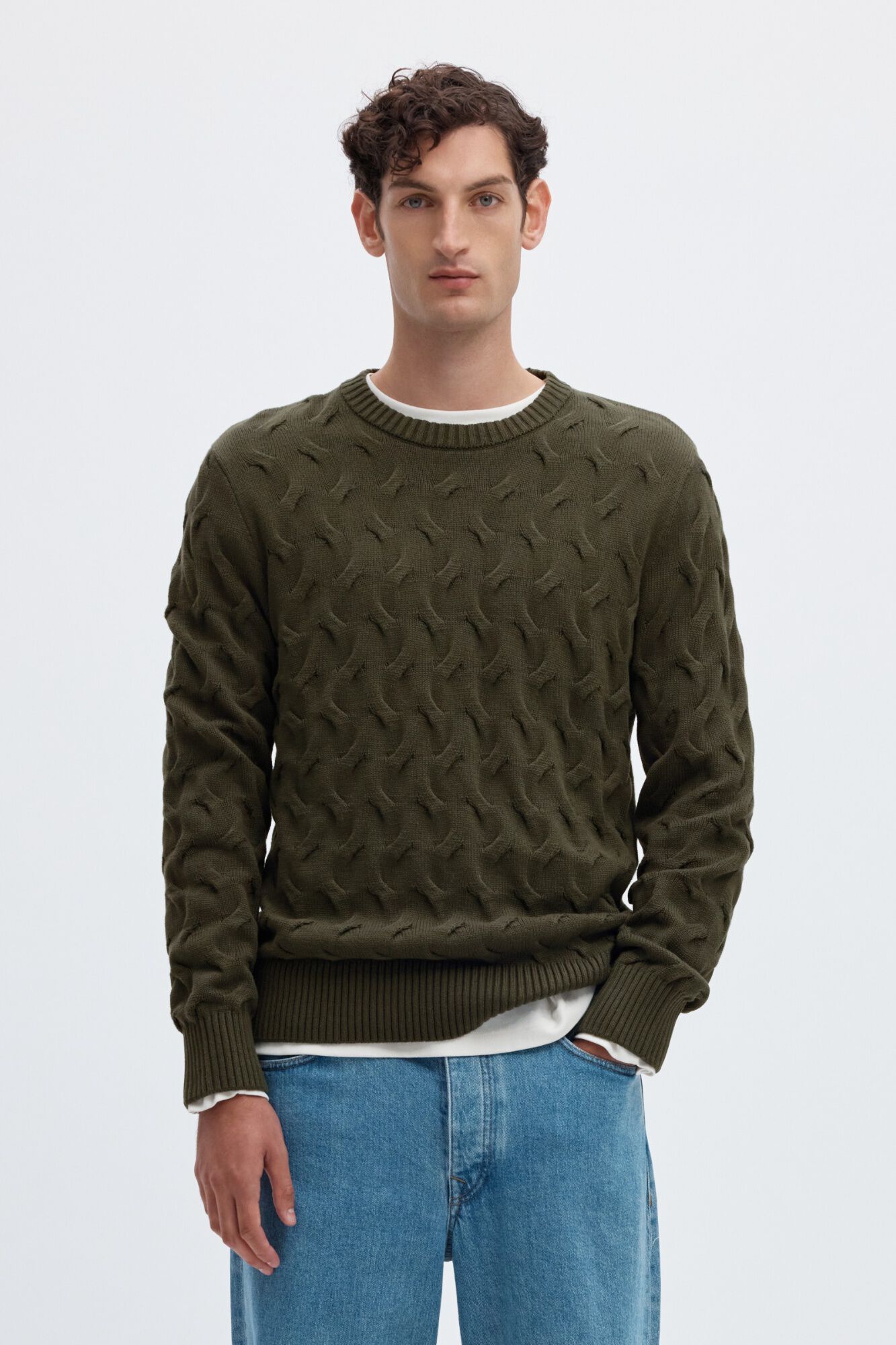 Selected Camisola de oitos 100% algod&atilde;o org&acirc;nico