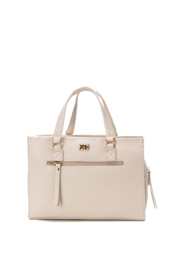 Cortefiel Bag with two straps Beige