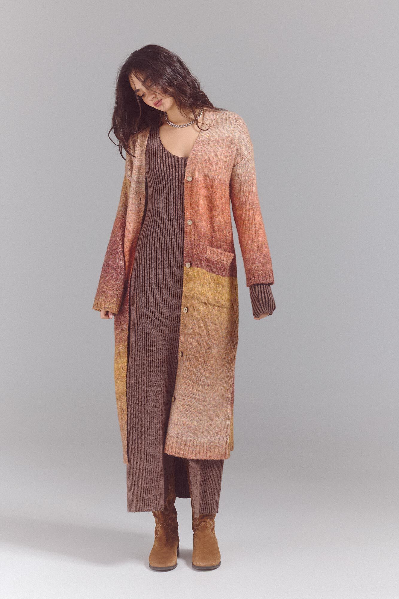 Multicoloured cardigan deals