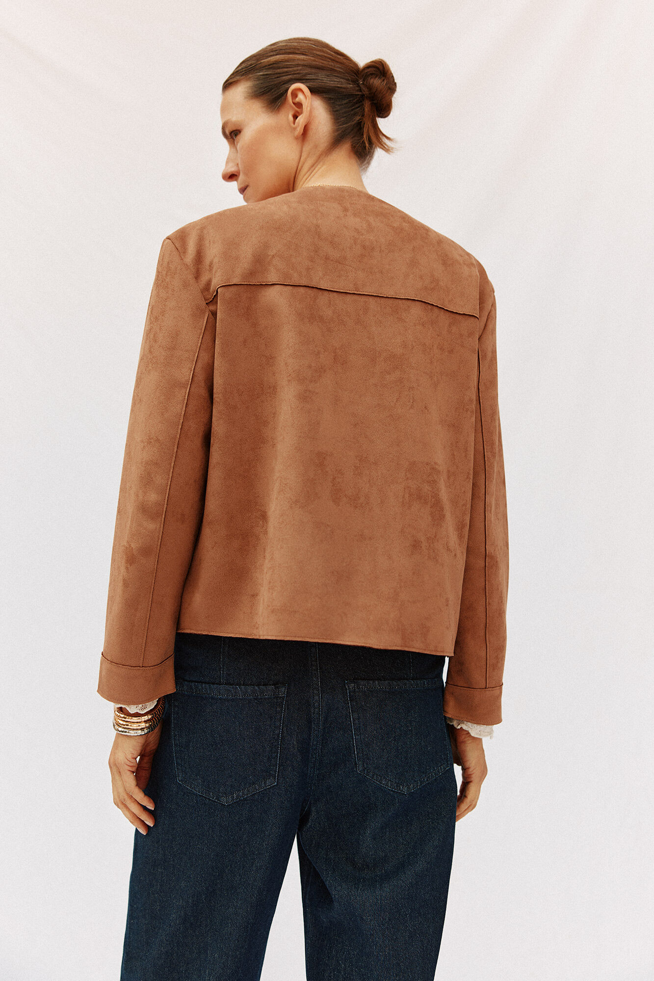 Cortefiel Faux leather jacket