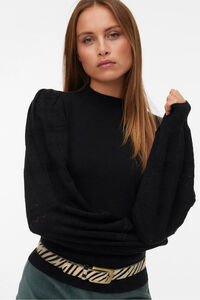 Vero Moda Camisola de manga com efeito de malha