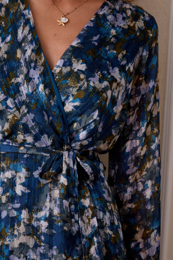 Polín Et Moi Vestido cruzado Azul