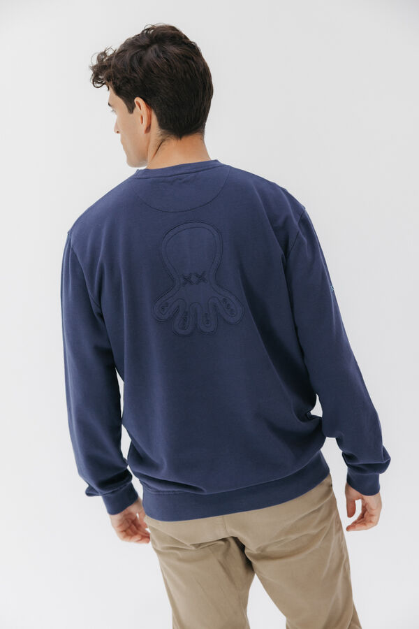 elPulpo Sweatshirt com logo Azul