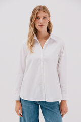 Cortefiel Camisa oxford Blanco