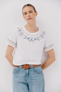 Cortefiel Embroidered t-shirt