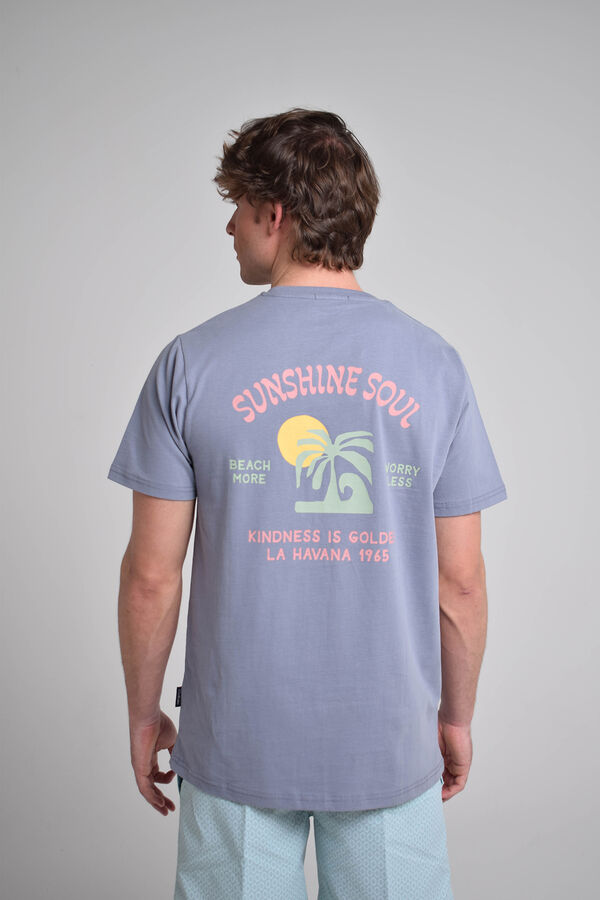 Cloking Camiseta lavada Azul