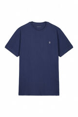 Cortefiel Basic piqué t-shirt Blue