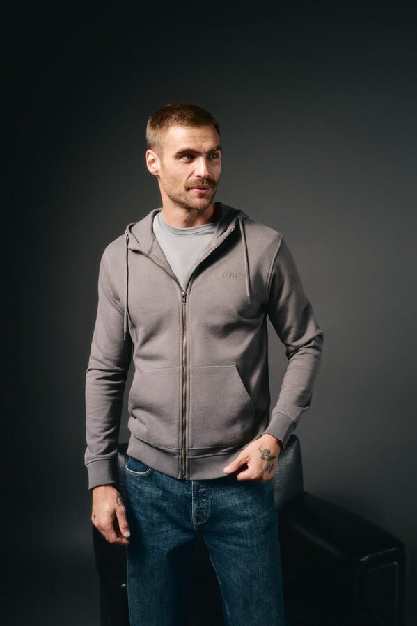 OOTO Sweatshirt com capuz Cinzento