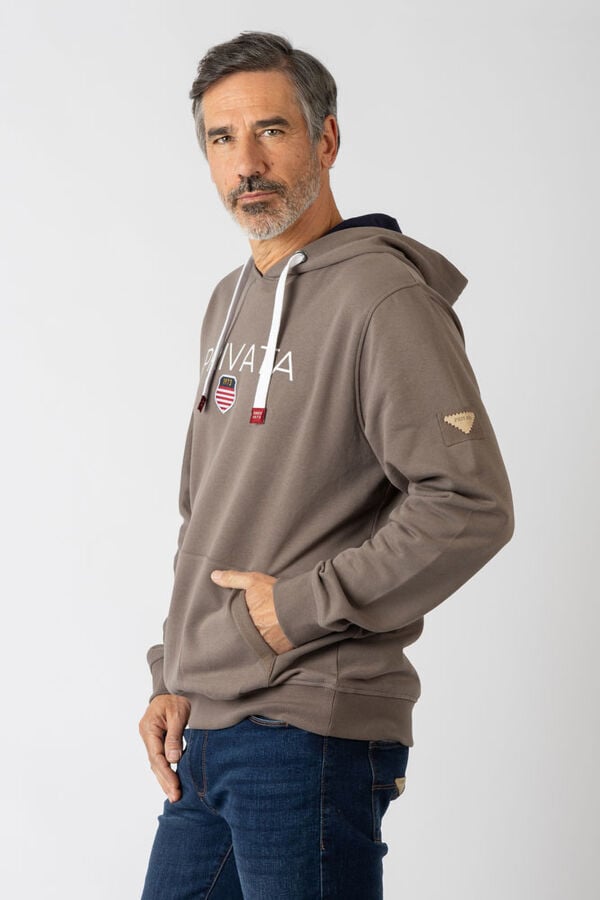 Privata Sweatshirt com capuz e bolsos Tostado