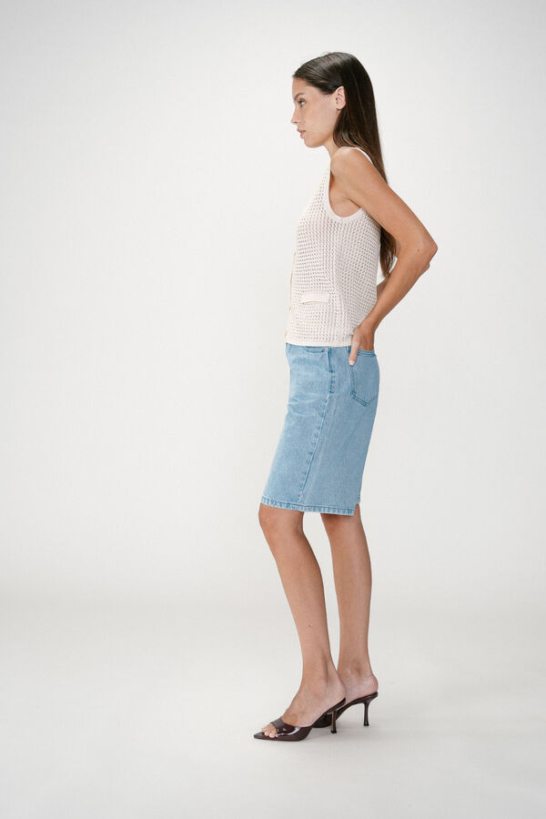 Grace & Mila Colete em malha ajurada Wayne Tostado