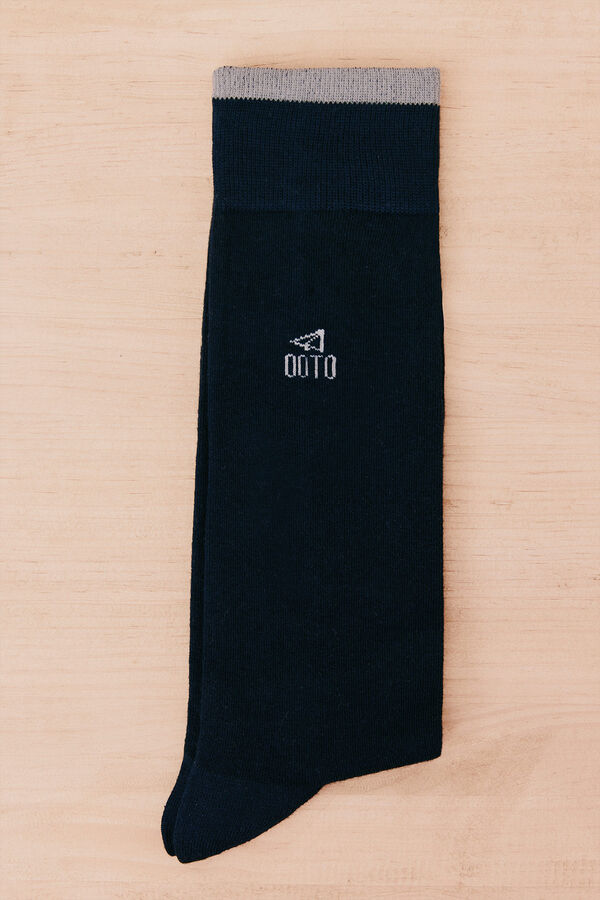 OOTO Meia lisa Azul