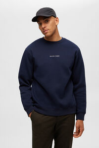 Cortefiel Sweatshirt de algodão reciclado com logo bordado Cinzento