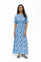 Object Vestido comprido estampado Azul