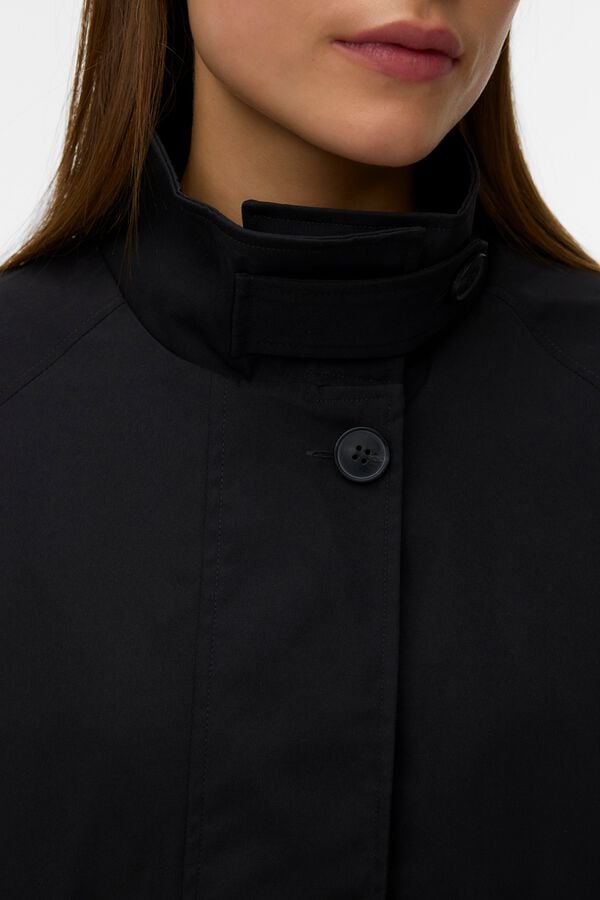 Vero Moda Long sleeve high neck jacket Black