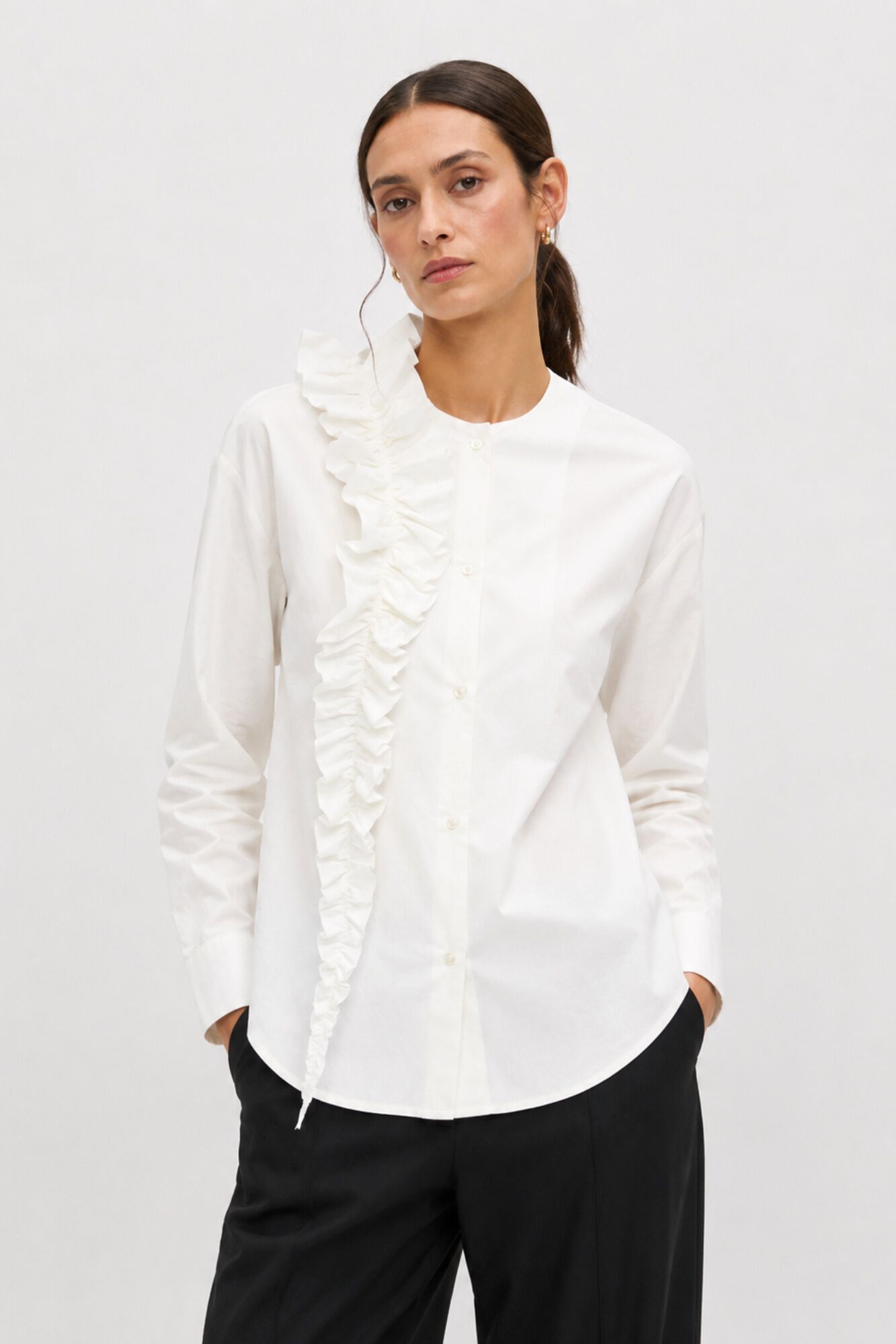 Object Blusa com folhos