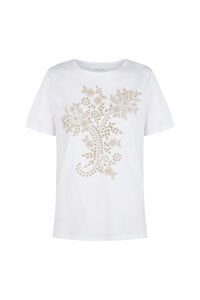 Cortefiel T-shirt with positional embroidered