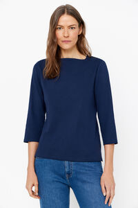 Cortefiel T-shirt with shoulder detail Navy