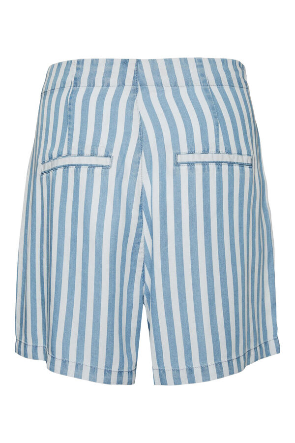 Cortefiel Pantalones cortos con cinturón Azul