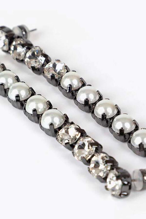 Lola Casademunt Pendientes joya Gris oscuro