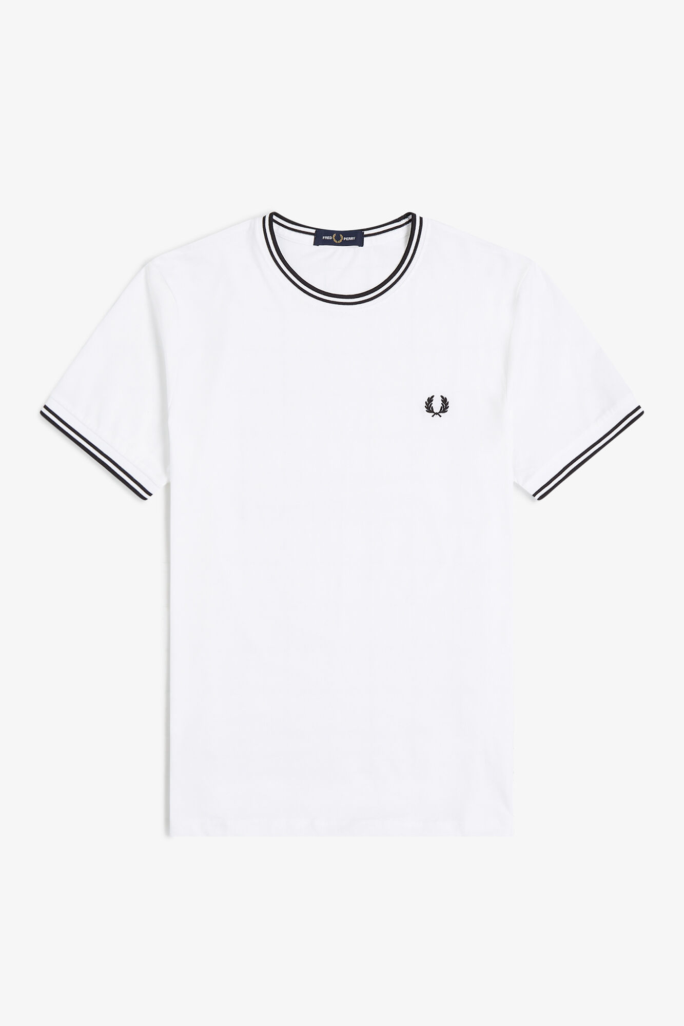 Fred Perry T-shirt masculina de manga curta 
