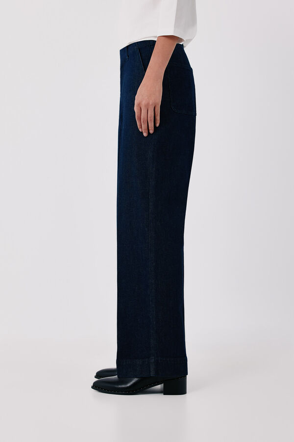 Cortefiel Straight formal jeans Blue