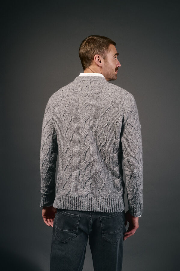 OOTO Camisola de Natal n&oacute;s gola caixa Cinzento