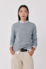 Cortefiel Camisola soft touch oitos Cinzento