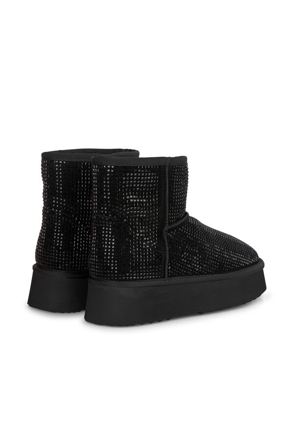 Alma en Pena Botins de cabelo com pedraria Preto