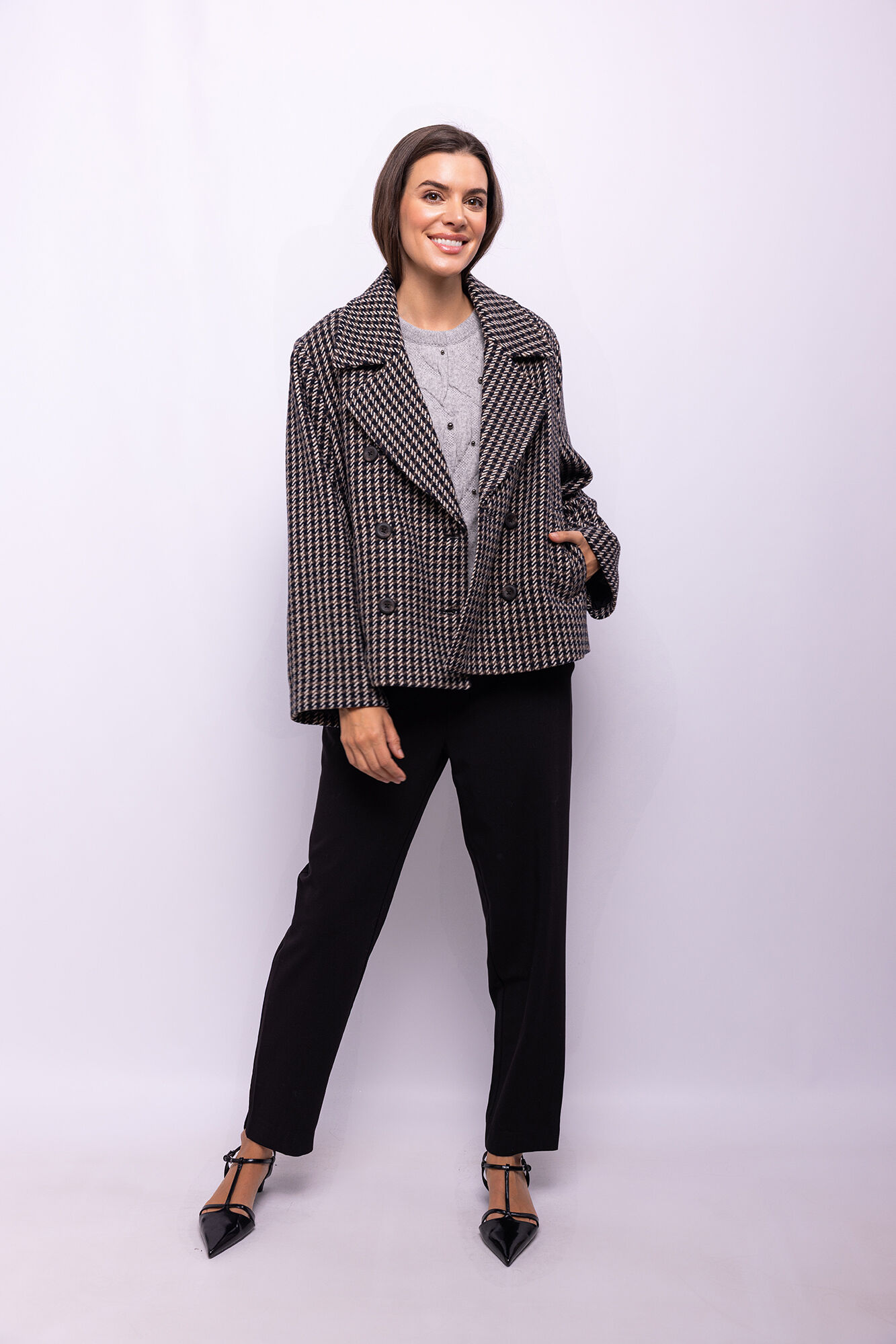 Object Abrigo tweed cuadros