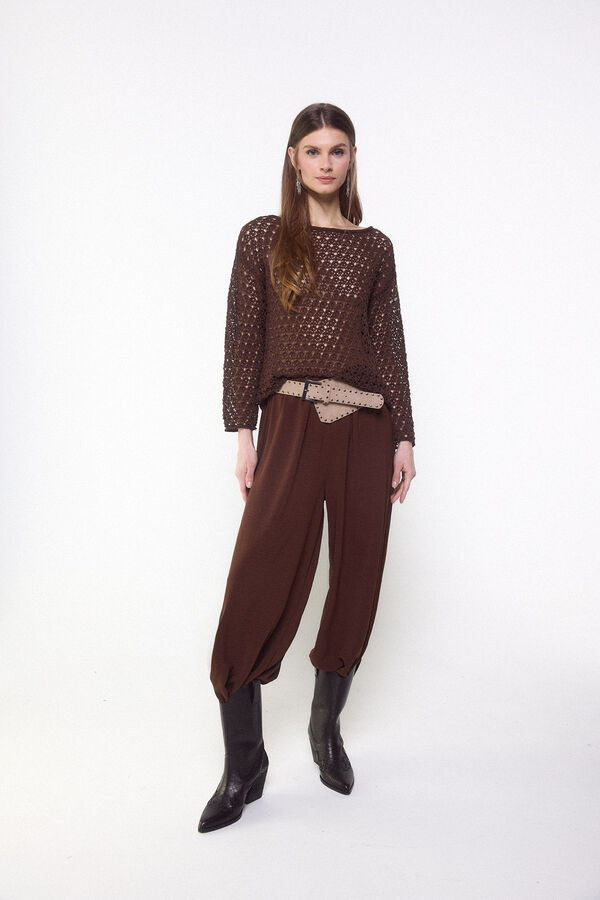 Slowlove Cintur&oacute;n irregular tachas Beige