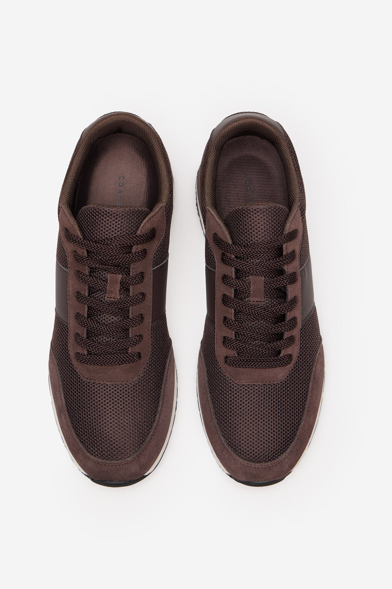Cortefiel Leather and textile sneaker