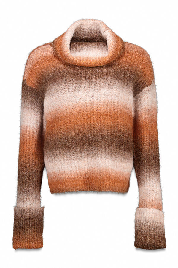 Slowlove Camisola gola alta Tostado