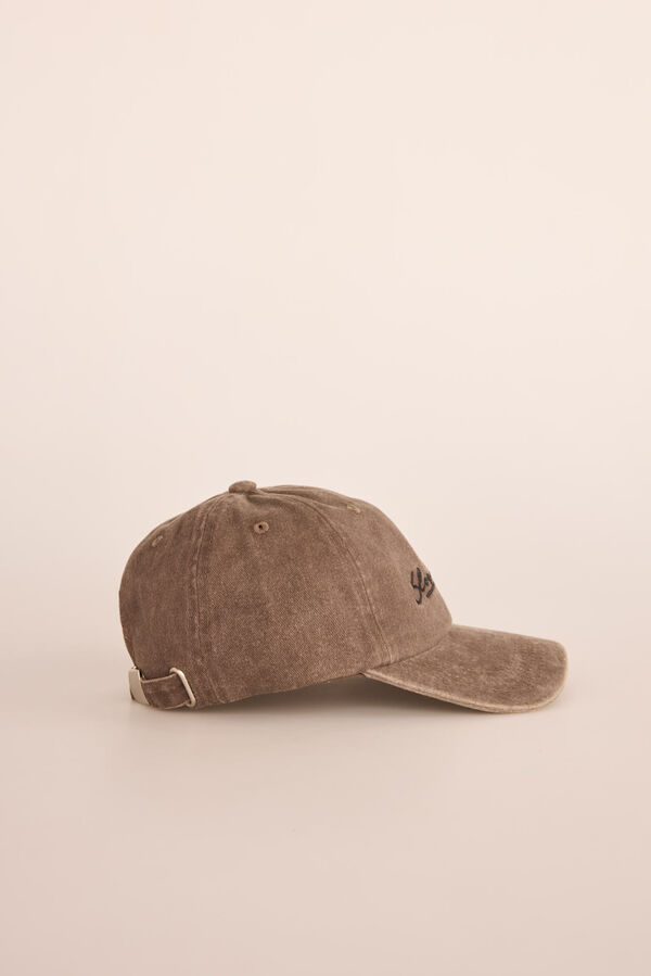 Slowlove Boné logo Castanho