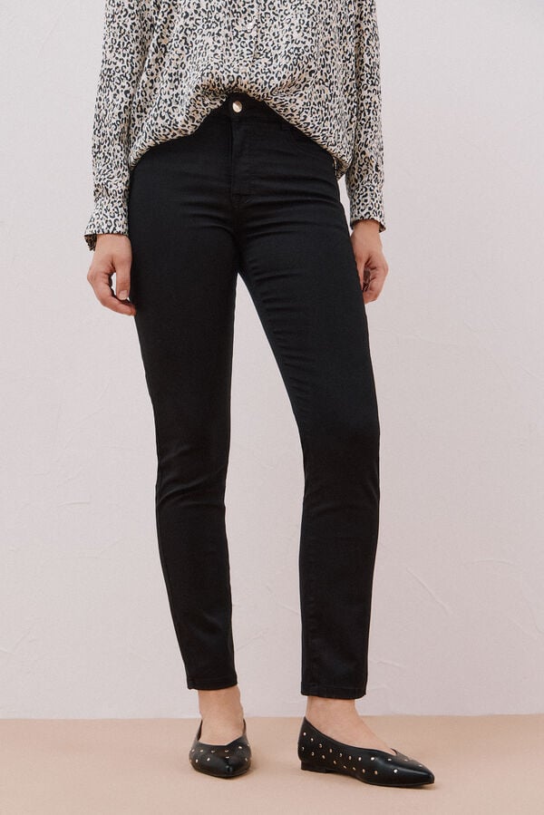 Cortefiel Pantalones sensational color Negro