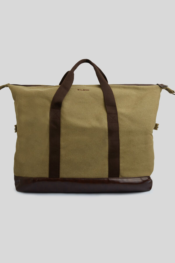 Silbon Silbon casual khaki travel bag Green