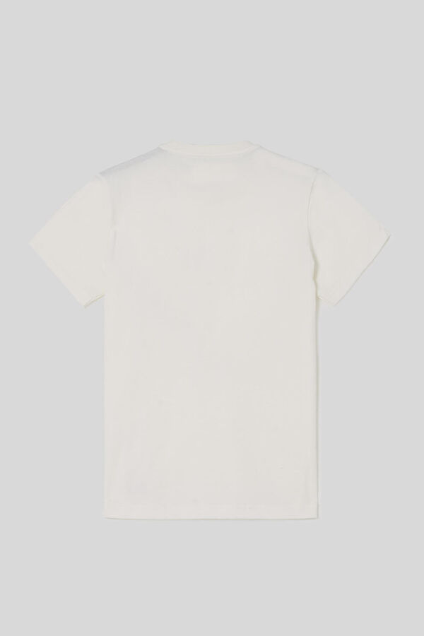Cortefiel Camiseta raquetas corporativas blanca Blanco